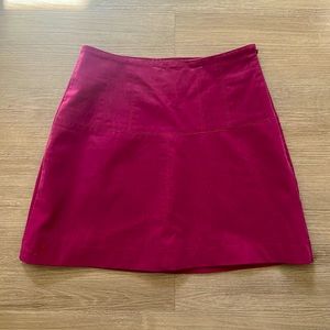 Free People Pink Leather Mini Skirt